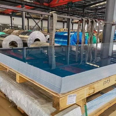 5052 Arkusz aluminiowy marynarki 2,0 mm Stop magnezu o wysokiej wytrzymałości na zmęczenie do kadłubów łodzi i budowy statków
